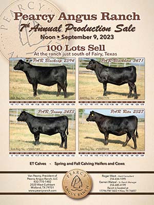 2023 Pearcy Angus Ranch Annual Female Sale Ad
